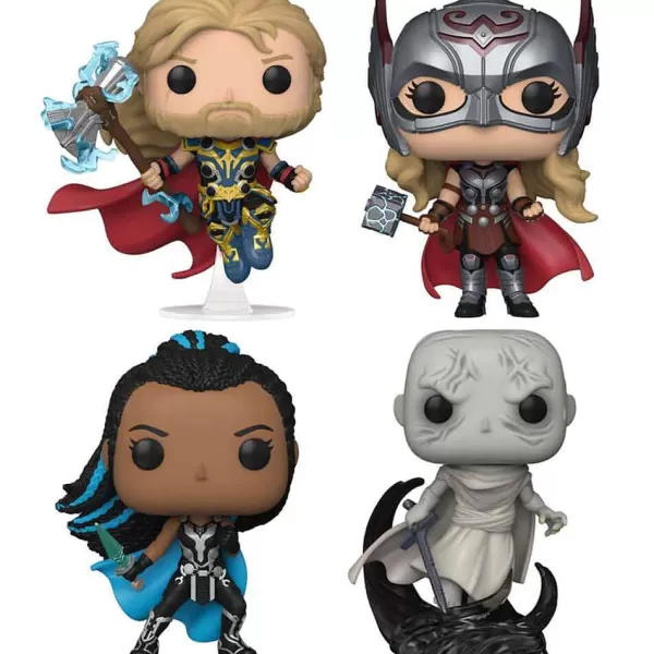 Hot MARVEL 4 Figurines Pop Thor 9 Cm