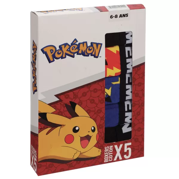 Best POKEMON 5 Boxers Pok Mon Multicolore