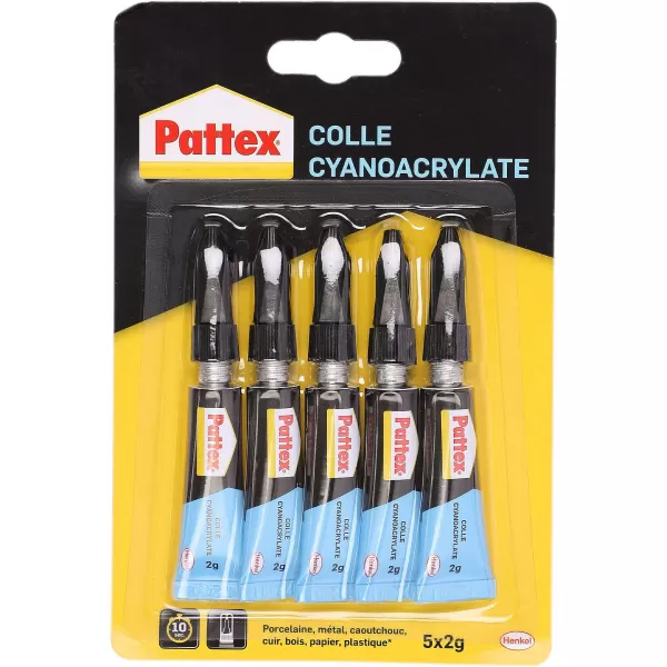 Sale PATTEX 5 Tubes De Colle Liquide 5X2G