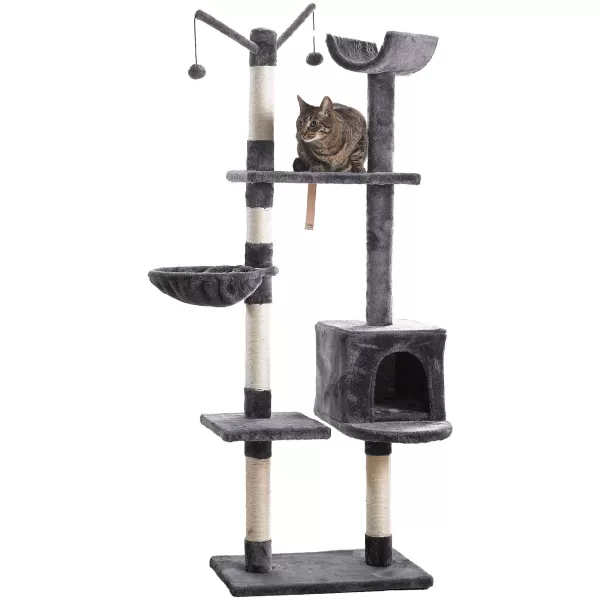 Cheap Stokomani Arbre Chat Avec 4 Plateformes Et Des Jouets