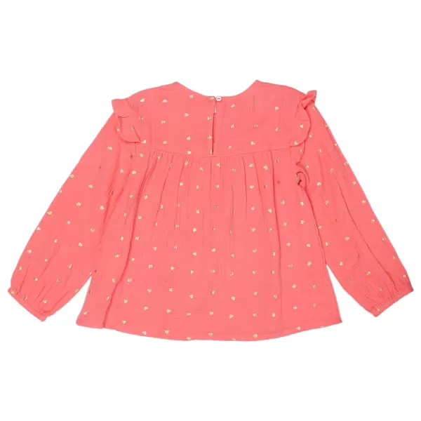 Hot LILI MARELLE Blouse Gaze De Coton Imprim 3-6 Ans