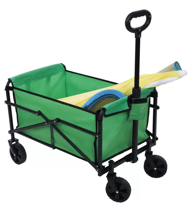 Cheap DECLIC GARDEN Chariot De Plage Vert