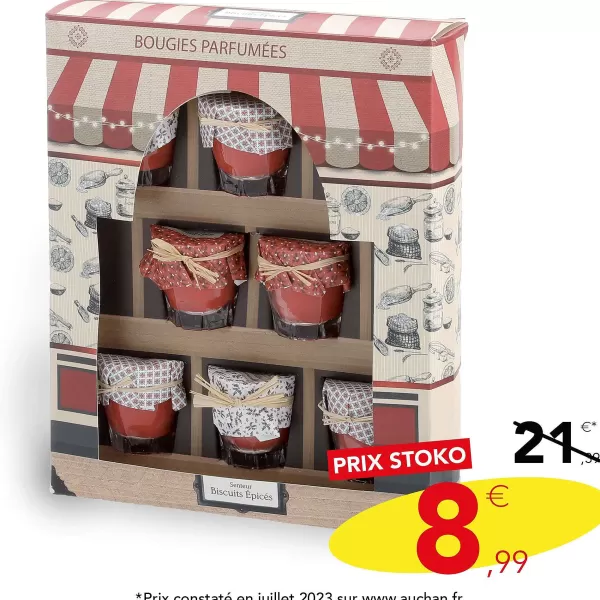 Outlet Stokomani Coffret De 8 Bougies Aux Senteurs Pic S