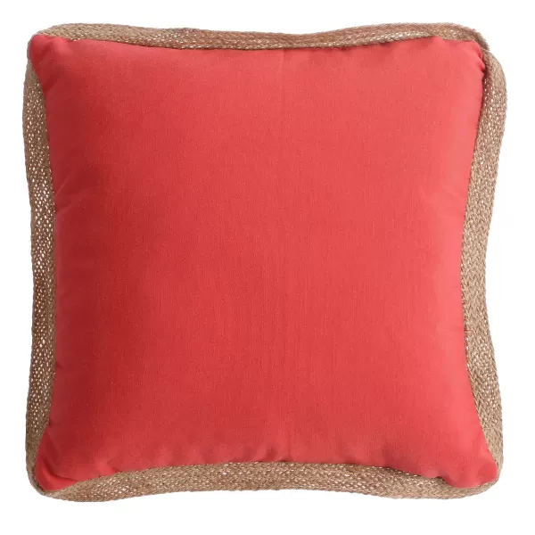 Store DOUCEUR D INTERIEUR Coussin Passepoil Uni Orange 40X40 Cm