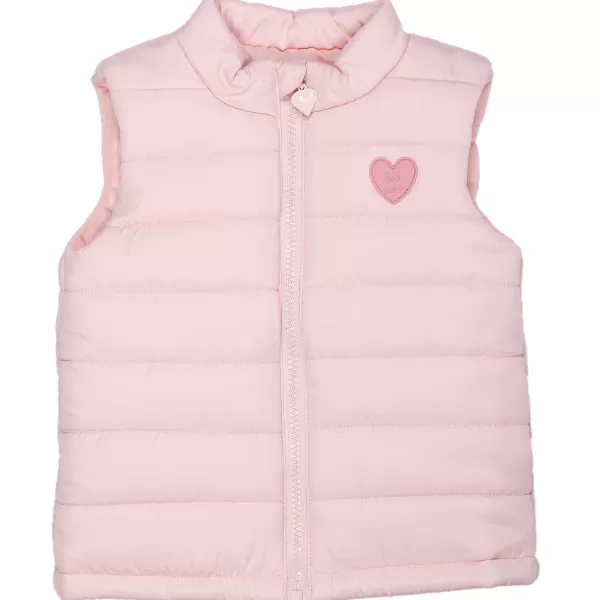 Best Sale MES PETITS CAILLOUX Doudoune Sans Manches 3/36 Mois Rose