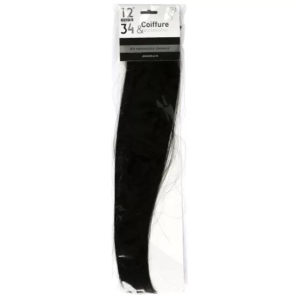 Best EXPR 1234 Extensions Cheveux Clips Noires 46 Cm