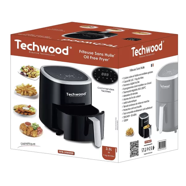 Discount TECHWOOD Friteuse Sans Huile 3,5L