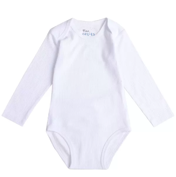 Discount MES PETITS CAILLOUX Lot De 2 Bodies Blanc Et Gris