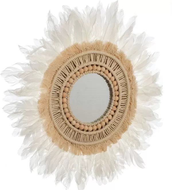 Store DECLIC HOME Miroir Ethnique Plumes