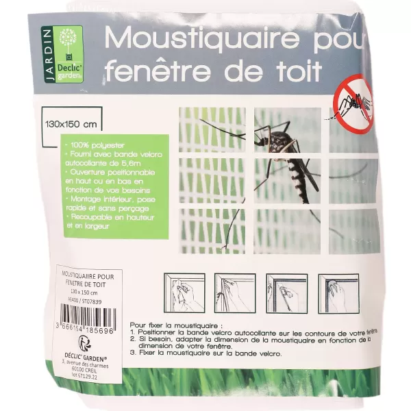 Store DECLIC GARDEN Moustiquaire Pour Fen Tre De Toit