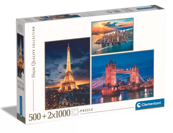 Best CLEMENTONI Multi Puzzles Adulte "Les Villes"