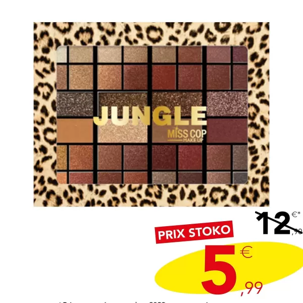 Clearance MISS COP Palette 40 Fards Paupi Res Jungle