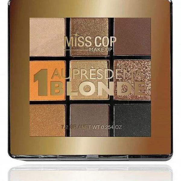 Best Sale MISS COP Palette De 9 Fards Paupi Res 01 Blonde