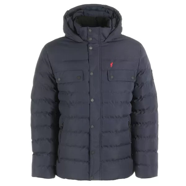 Fashion GENTLEMAN FARMER Parka Capuche Bleue Marine Bleu_Fonce