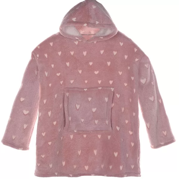 Best HOME DECO FACTORY Plaid Enfant Sweat Capuche Toiles Phosphorescentes Rose