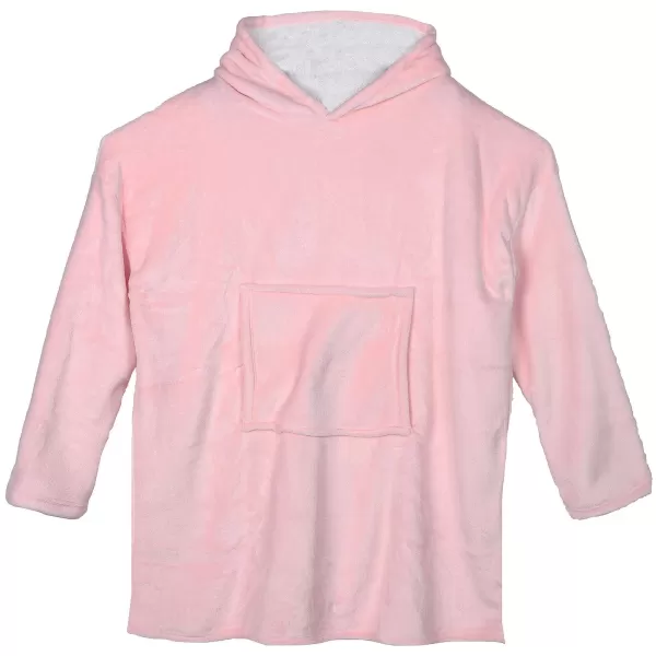 Cheap HOME DECO FACTORY Plaid Sweat Capuche Doubl Sherpa Rose