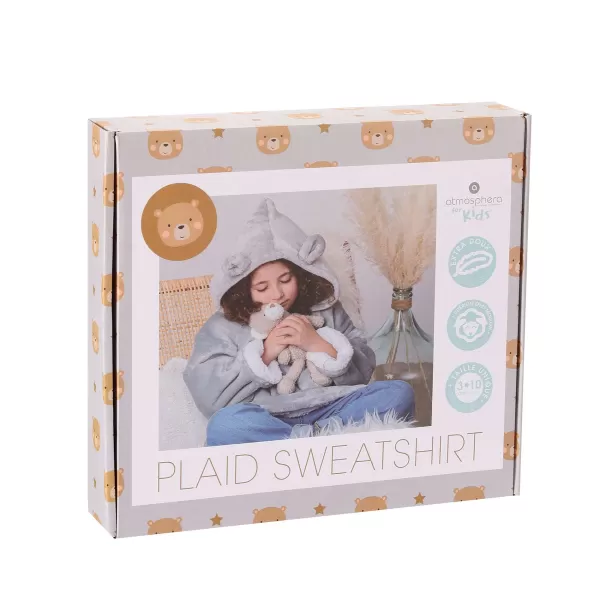 Clearance ATMOSPHERA FOR KIDS Plaid Sweat Ours