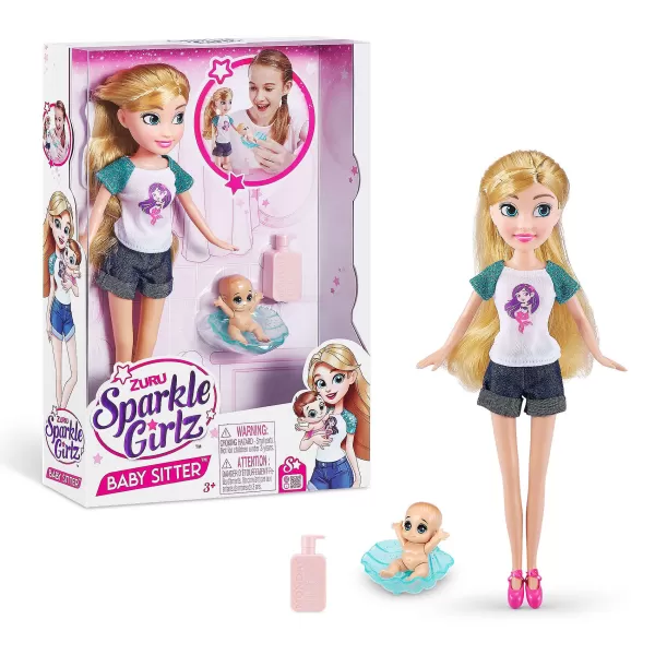 Fashion ZURU Poup E Sparkle Girls Babysitter