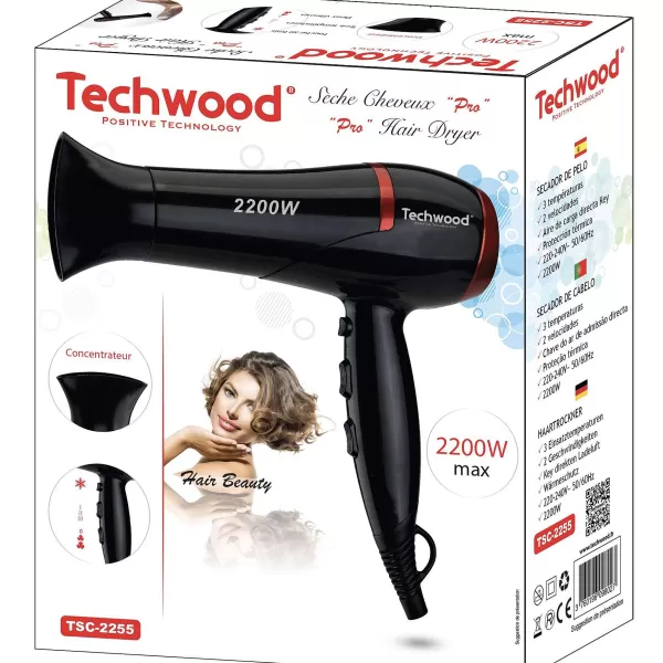 Shop TECHWOOD S Che Cheveux Pro Noir