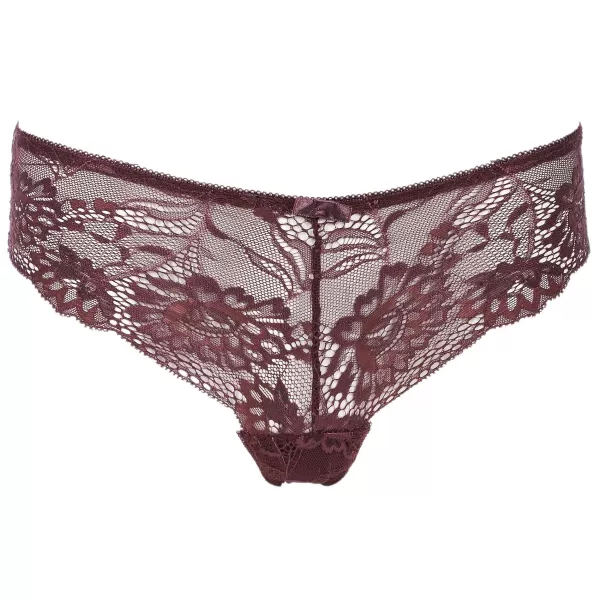 Shop MANOUKIAN Shorty En Dentelle Prune Violet