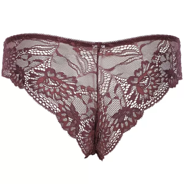 Shop MANOUKIAN Shorty En Dentelle Prune Violet