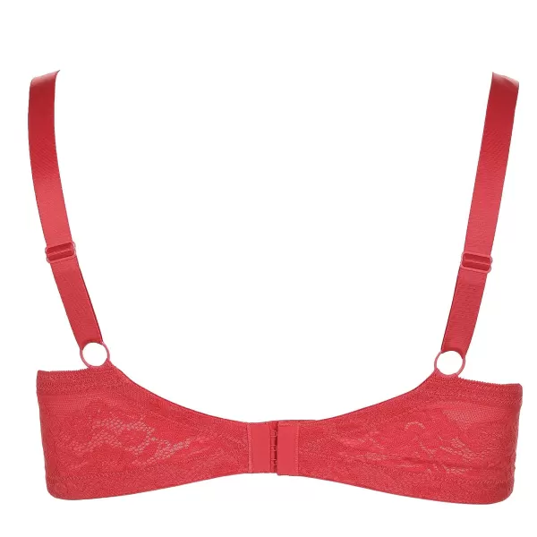 Fashion SEDUCCIA Soutien Gorge Grand Maintien Corail Rouge