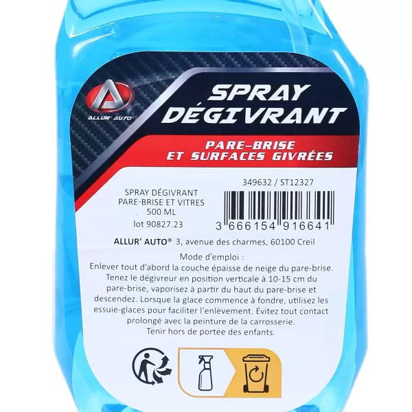 Clearance ALLUR'AUTO Spray D Givrant Pare-Brise Et Vitres 500 Ml