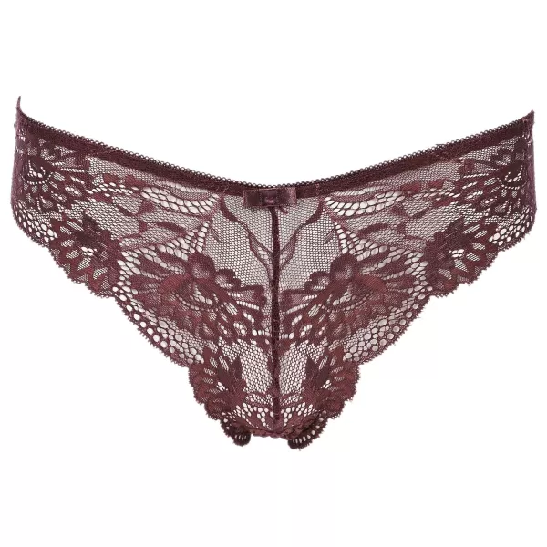 Flash Sale MANOUKIAN Tanga En Dentelle Prune Violet