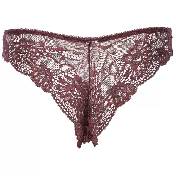 Flash Sale MANOUKIAN Tanga En Dentelle Prune Violet