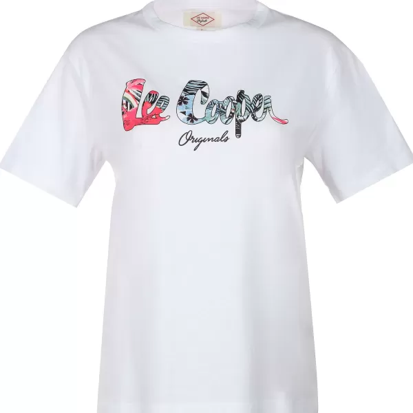 Cheap LEE COOPER Tee-Shirt Imprim Marine Ou