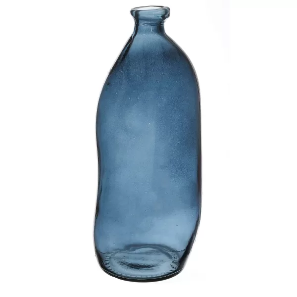 Best ATMOSPHERA Vase En Verre Recycl Bleu 35Cm