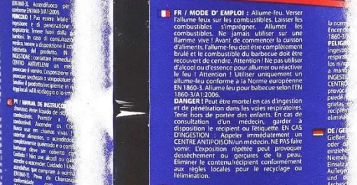 Allume Feu Paraffine Liquide