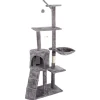 Arbre Chat Gris 51X35X138 Cm