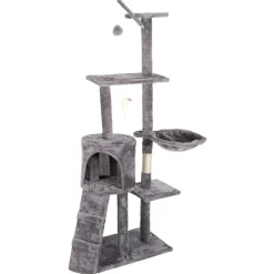 Arbre Chat Gris 51X35X138 Cm