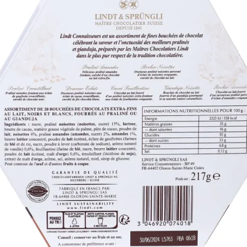 Assortiment De Chocolat Connaisseurs