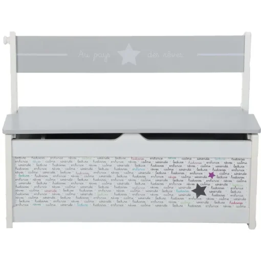 Banc Coffre Jouets 2 En 1