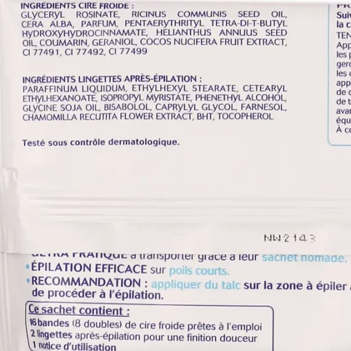 16 Bandes De Cire Froide Maillot Et Aisselles