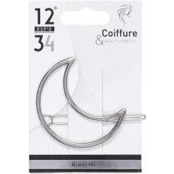 Barrette Lune Argent E