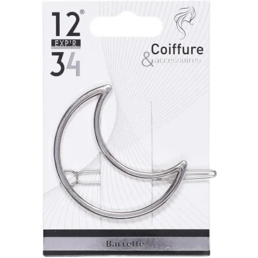 Barrette Lune Argent E