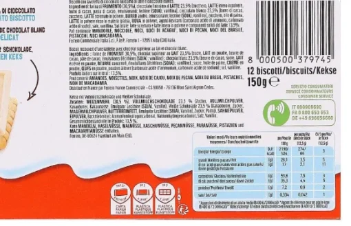 12 Biscuits Napp S Duo Au Chocolat Au Lait