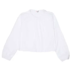 Blouse Broderie Anglaise Manches Longues 8-12 Ans