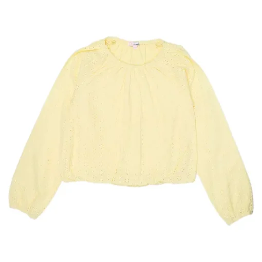 Blouse Broderie Anglaise Manches Longues 8-12 Ans