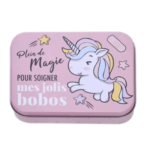 Bo Te En M Tal 24 Pansements Licorne