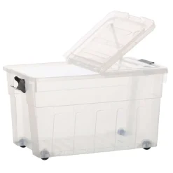 Boite De Rangement Roulettes 65L