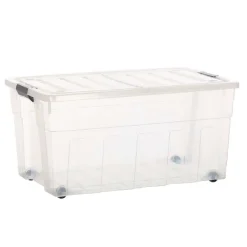 Boite De Rangement Roulettes 120L