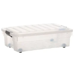 Boite De Rangement Roulettes 30L