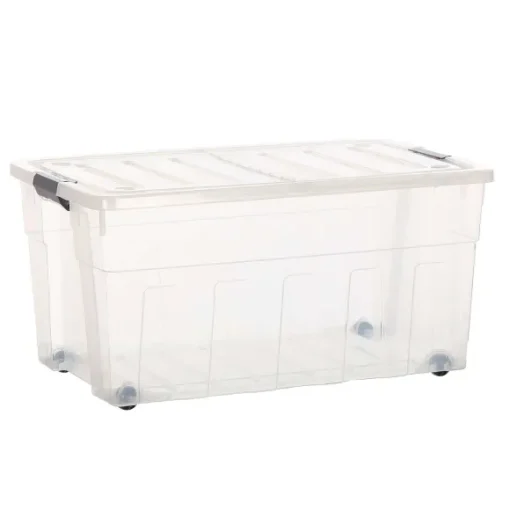 Boite De Rangement Roulettes 120L