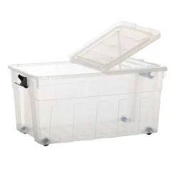 Boite De Rangement Roulettes 120L