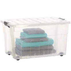 Boite De Rangement Roulettes 65L