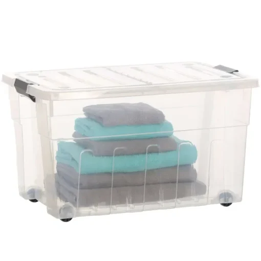 Boite De Rangement Roulettes 65L